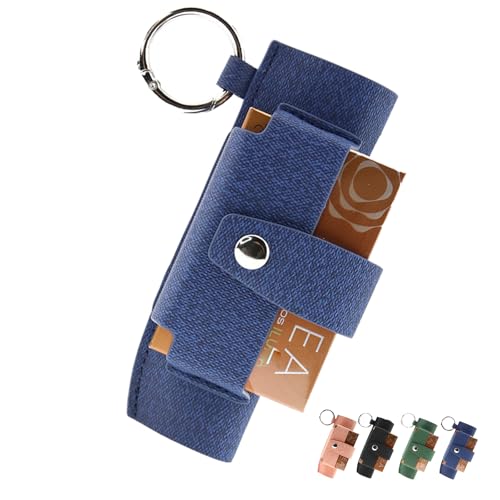 Keminsung Hülle Compatible with IQOS Schutzhülle (Compatible with iluma one/Compatible with iluma i one) zubehör starterset Ledertasche Schutzkappe Mit Zigarettenkoffer (blau) von Keminsung