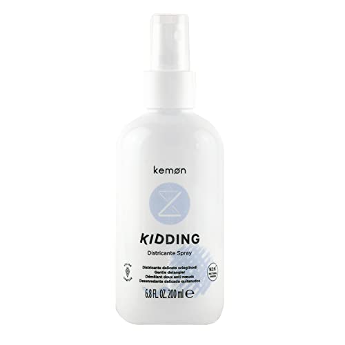 Kemon Liding Kidding Districante Spray LeaveIn Sprüh Conditioner zur Entwirrung von Knoten Haarspülung für Kinder ohne Auswaschen, 200 ml von Kemon