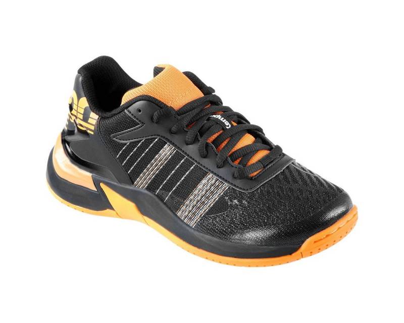 Kempa Attack Contender schwarz/orange Indoorschuhe Kinder Badmintonschuh von Kempa