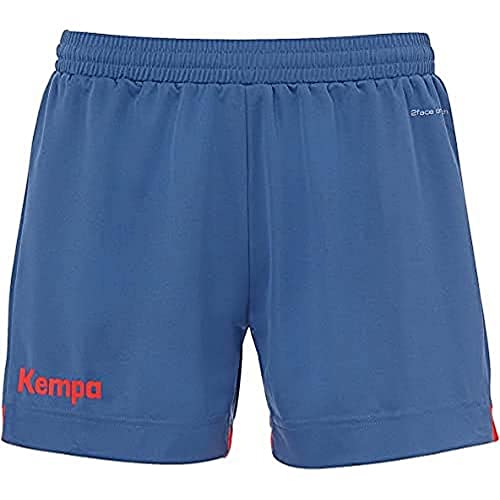 Kempa Damen 200362308-Klassische Klassische Shorts, Ice Grau/Fluo Rot, L von Kempa