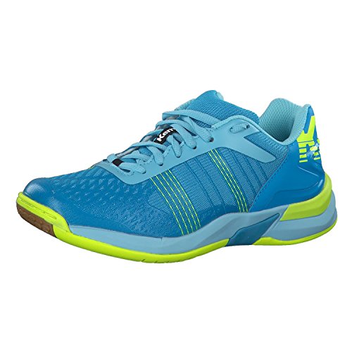 Kempa Damen Attack Contender Women Handballschuhe, Blau (Cyan/Bleu Ciel Clair/Jaune Fluo Cyan/Bleu Ciel Clair/Jaune Fluo), 37.5 EU (4.5 UK) von Kempa