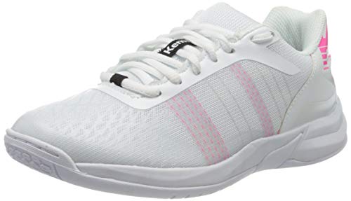 Kempa Damen Attack Contender Women Handballschuhe, Mehrfarbig (weiß/pink 03), 36 EU (3.5 UK) von Kempa