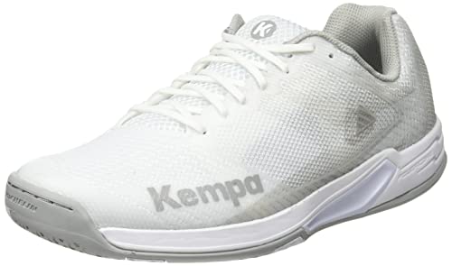 Kempa Femme Wing 2.0 Damen Handballschuhe, Blanc/Gris Froid, 44.5 EU von Kempa