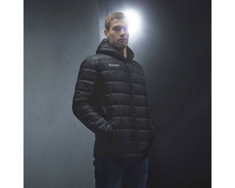 Kempa Allwetterjacke Kapuzenjacke Puffer Hood (100% Polyester) schwarz Herren von Kempa