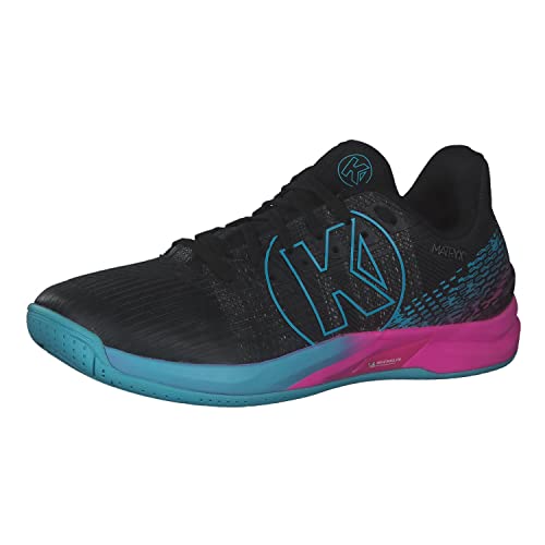 Kempa Herren Attack One 2.0 Handballschuh, Schwarz/Aqua, 44.5 EU von Kempa