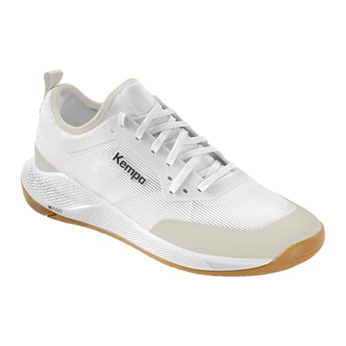 Kempa Herren Kourtfly Handball-Schuhe, weiß/grau, 43 EU von Kempa