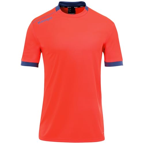 Kempa Herren Player-Shirt Tshirt, Fluorrot/Eisgrau, L von Kempa