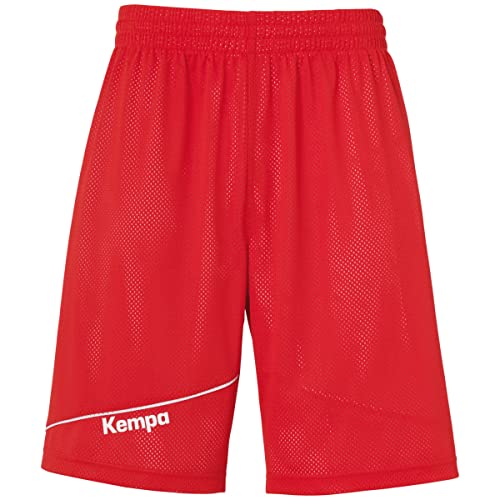 Kempa Herren Reversible Klassische Shorts, Rot/Weiß, L von Kempa