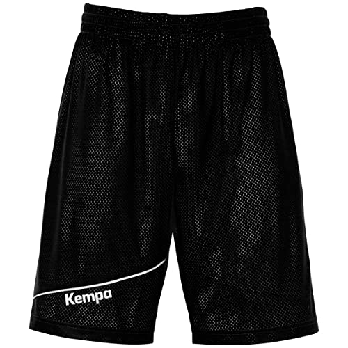 Kempa Herren Reversible Klassische Shorts, Schwarz/Weiß, XL von Kempa