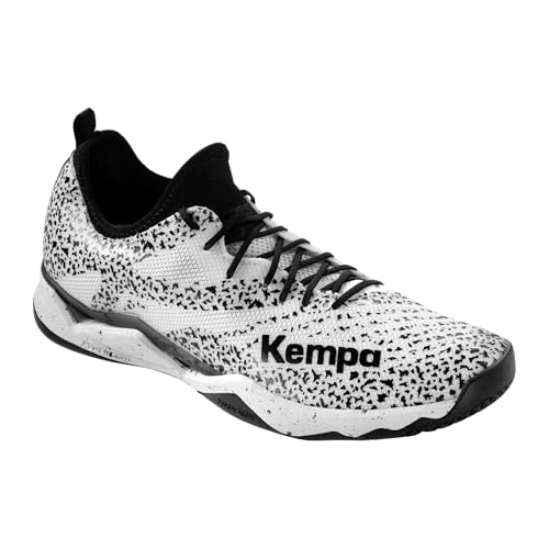 Kempa Herren Wing Lite 2.0 Handball-Schuhe, weiß/schwarz, 45.5 EU von Kempa