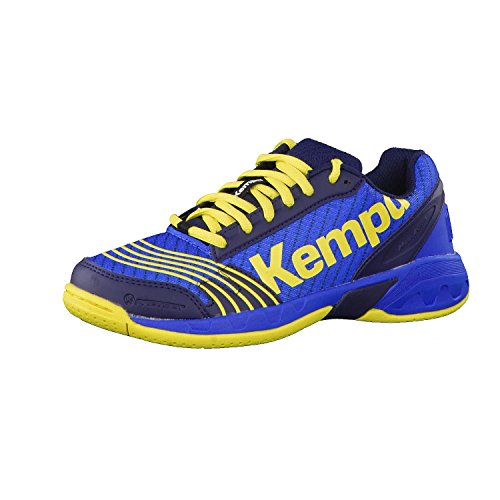 Kempa Jungen Attack Junior Sneaker,Blau (Bleu Profond/jaune Citron), 28 EU (10 UK) von Kempa