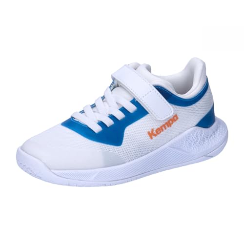 Kempa Jungen Unisex Kinder Kourtfly Kids Sport-Schuhe, weiß/blau, 28 EU von Kempa