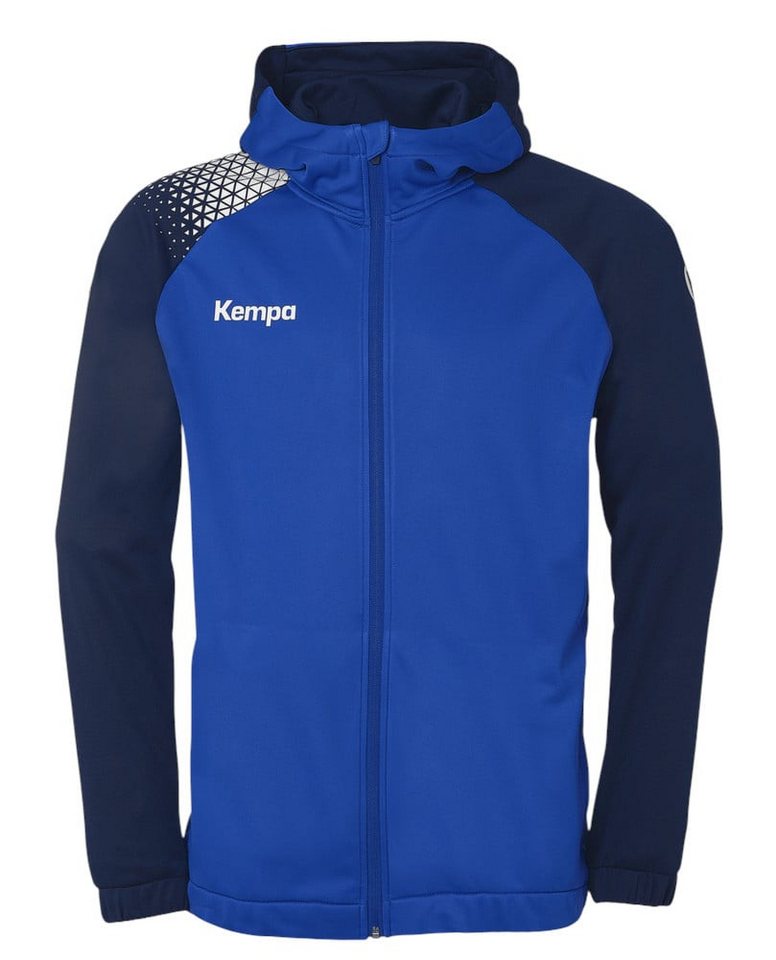 Kempa Trainingsjacke Kapuzenjacke Ambition 28 (Full-Zip, 100% Polyester) blau/navyblau von Kempa