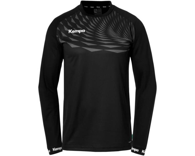 Kempa Langarmshirt Wave 26 (100% Polyester) schwarz Herren von Kempa