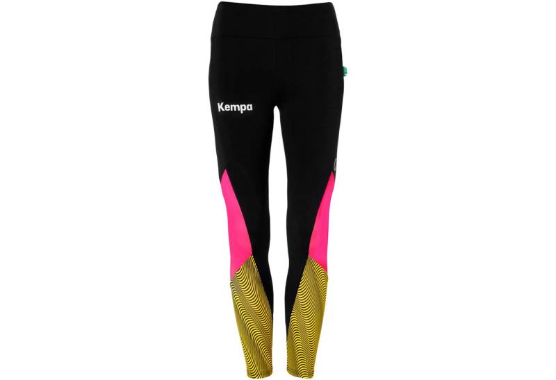 Kempa Lange Unterhose TIGHTS WOMEN BACK2COLOUR petrol/limonengelb von Kempa