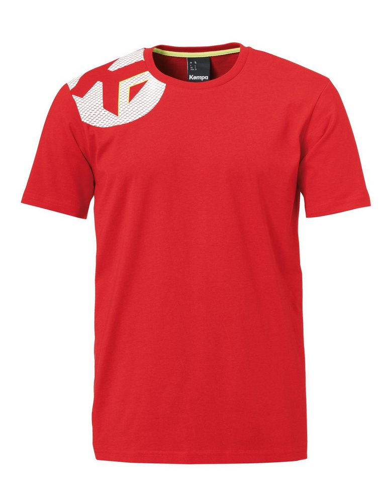 Kempa T-Shirt Core 2.0 Basic (100% Baumwolle) rot Herren von Kempa