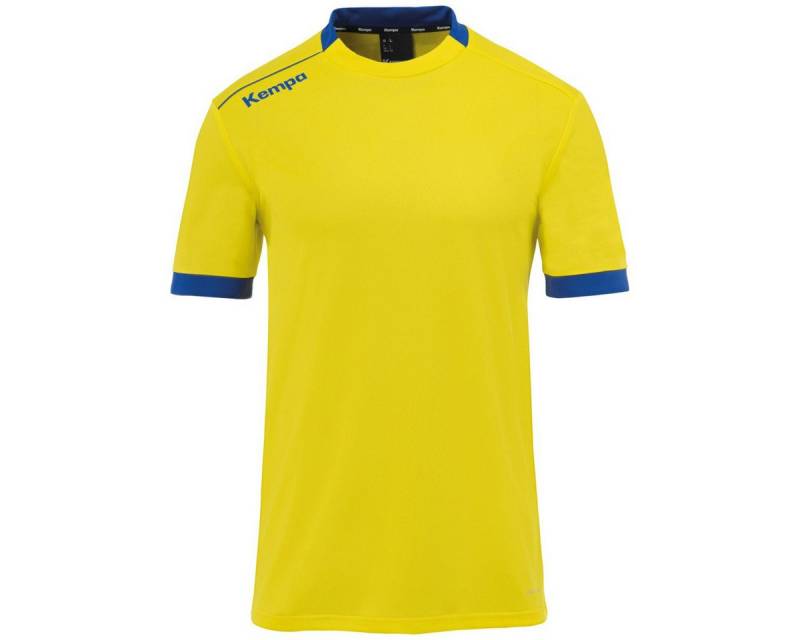 Kempa T-Shirt Player Trikot (100% Polyester) limonengelb/royal Herren von Kempa