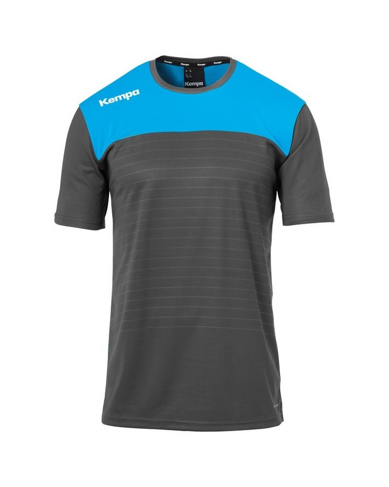 Kempa T-Shirt Sport-Trikot Emotion 2.0 (100% Polyester) anthrazit/kempablau Herren von Kempa