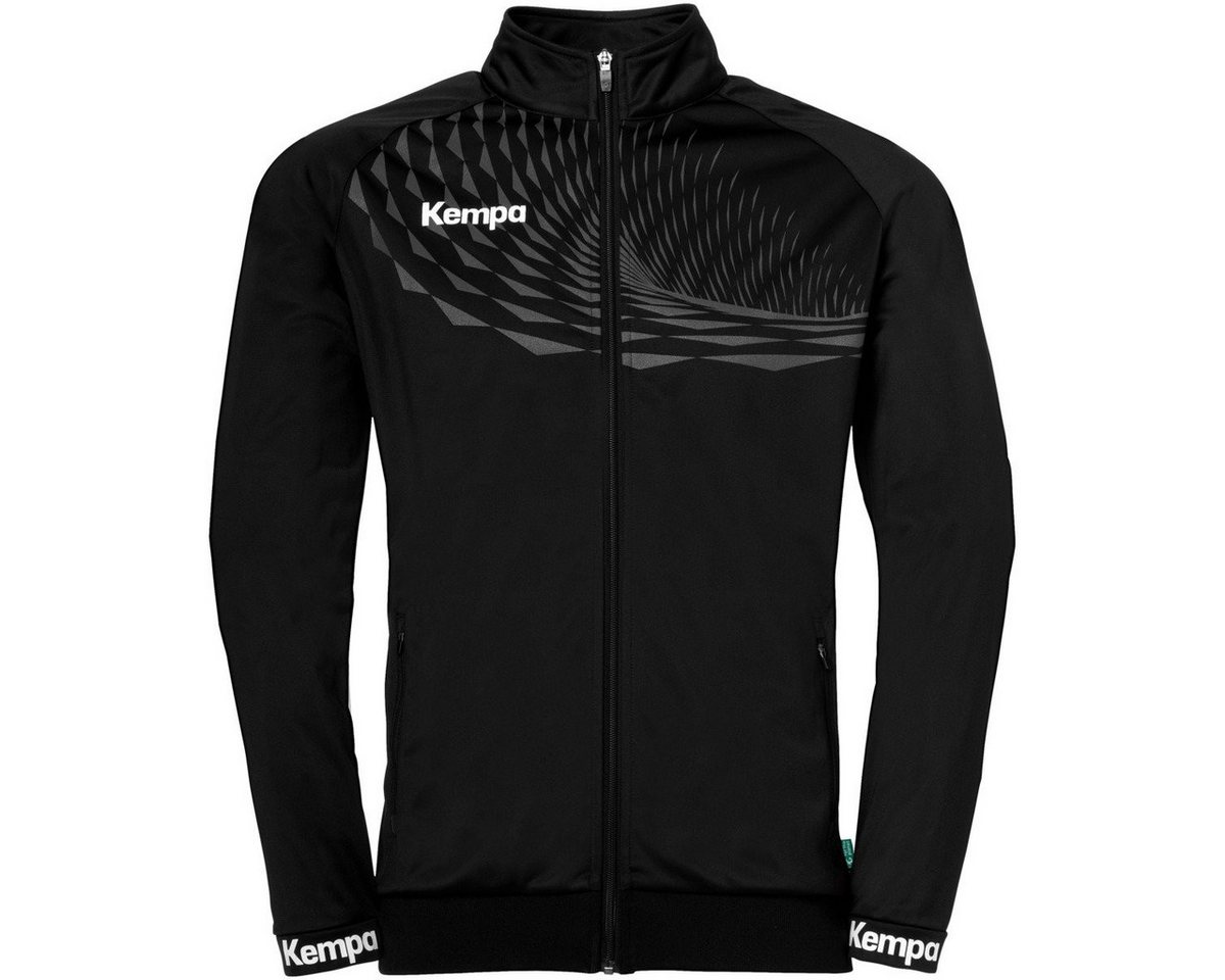 Kempa Trainingsjacke Wave 26 (100% Polyester, elastisch) schwarz/anthrazit Herren von Kempa