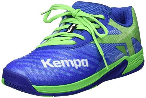 Kempa Unisex-Kinder Wing 2.0 JUNIOR Handballschuhe, Grün (Azur/Vert Printemps 01) von Kempa