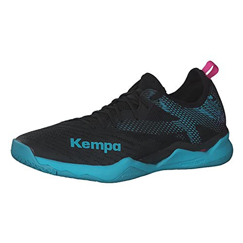 Kempa Unisex Wing LITE 2.0 Handball Shoe, schwarz/Aqua, 41 EU von Kempa