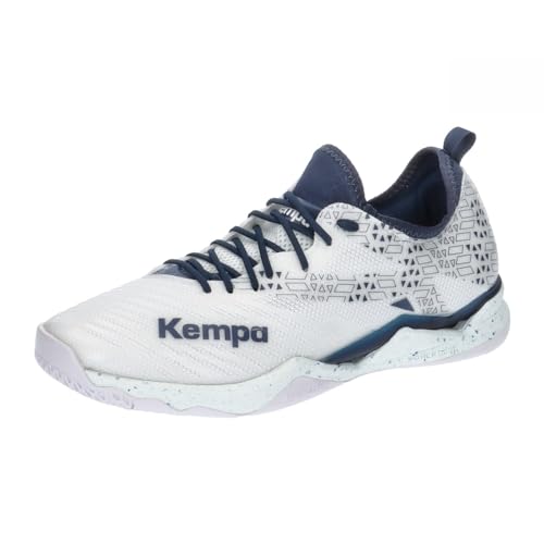 Kempa Unisex Wing Lite 2.0 Game Changer Handballschuhe, Sportschuhe, Turnschuhe, weiß/Marine, 39 EU von Kempa