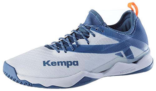 Kempa Wing Lite 2.0, Herren Handballschuhe, Mehrfarbig (weiß/steel blau 03), 39½ EU (6.5 UK) von Kempa