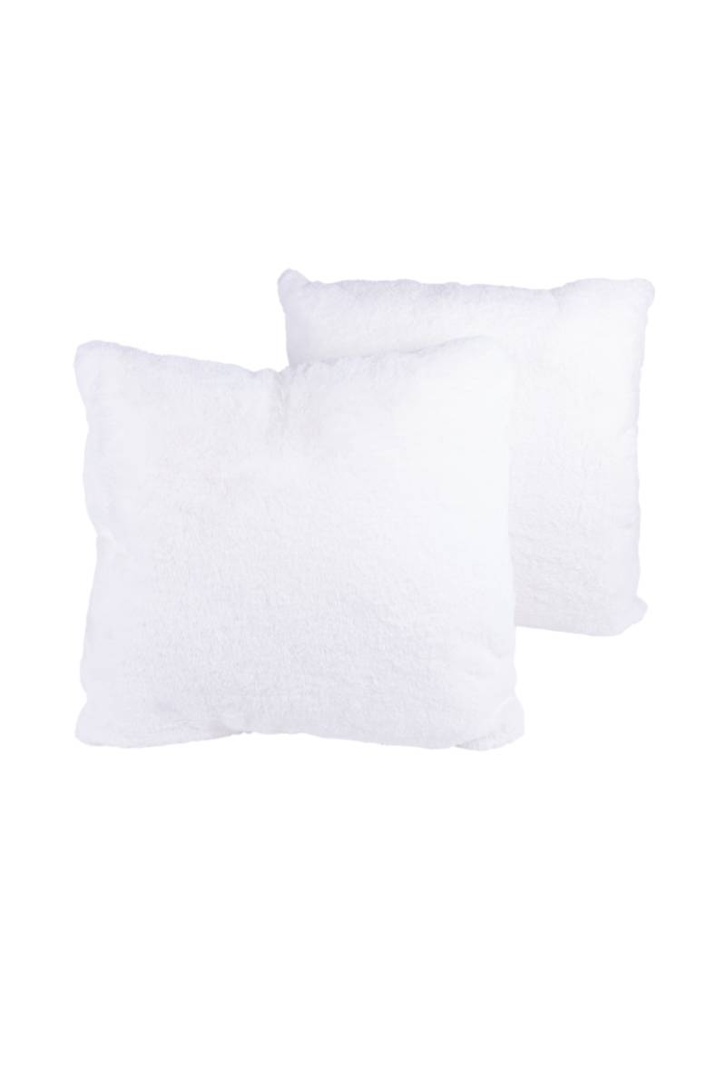 Kenda Sand Fellkissen "Dekokissen Aimee 625 2er-Set" Kissen inkl. Füllung mit flauschigem Stoffbezug von Kenda Sand