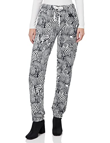 KENDALL & KYLIE Damen K&K W Zebra B&W HIGH Rise KKW3711722 Formende Legging, L von Kendall + Kylie