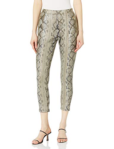 KENDALL + KYLIE Damen Ponte Tiermuster Leggings, Kylie, grün, S von Kendall + Kylie