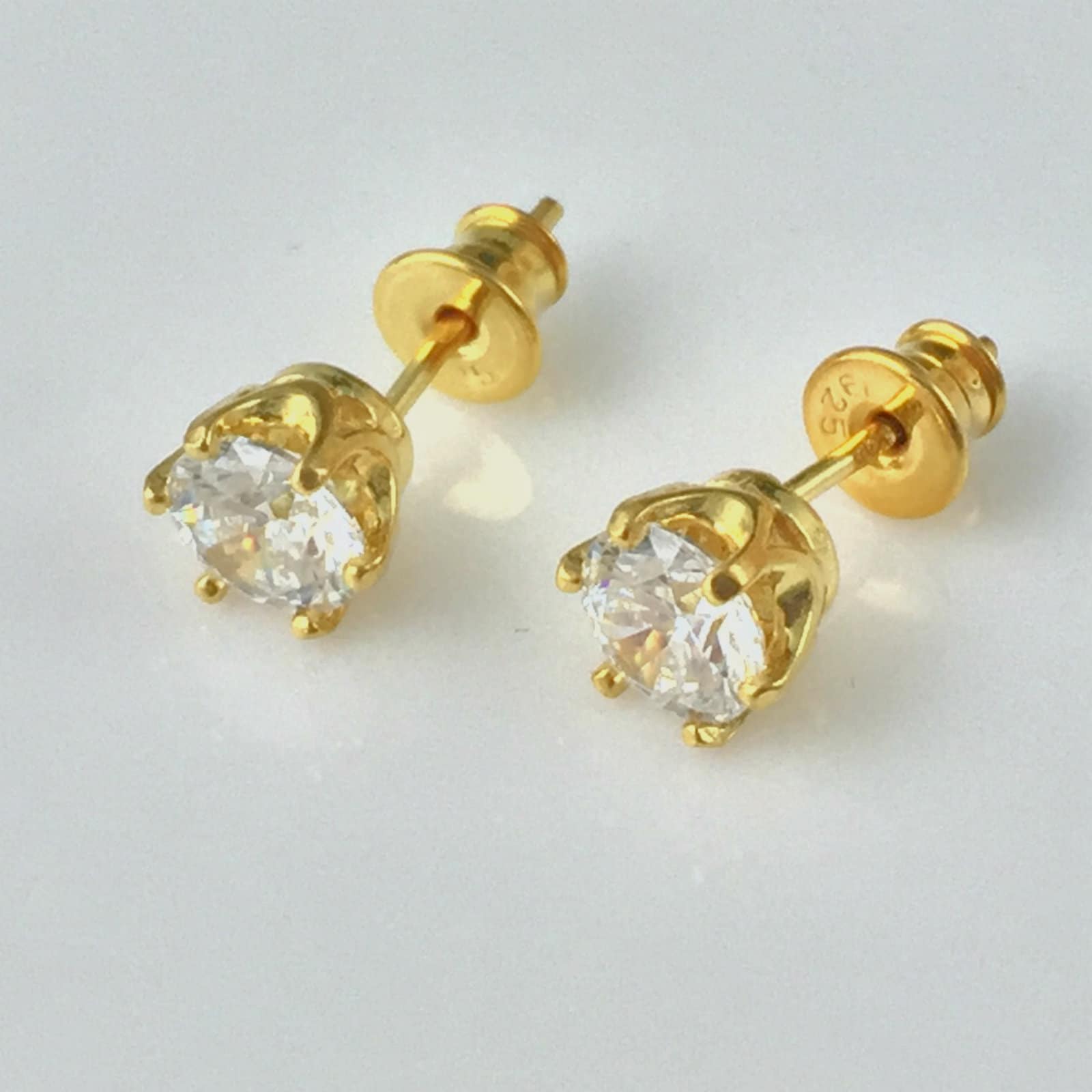 Swarovski Kristall Ohrstecker 24K Vergoldetes Sterling Silber von KendalldelaVerne