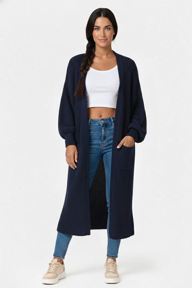 Kendindza Collection Cardigan Cardigan Damen lang Oversize Strickjacke Damen Lang aus Grobstrick Longstrickjacke Made In Italy - One Size 34-42 Kendindza Collection Cardigan Cardigan Damen lang Oversize Strickjacke Damen Lang aus Grobstrick Longstrickjacke Made In Italy - One Size 34-42 von Kendindza Collection