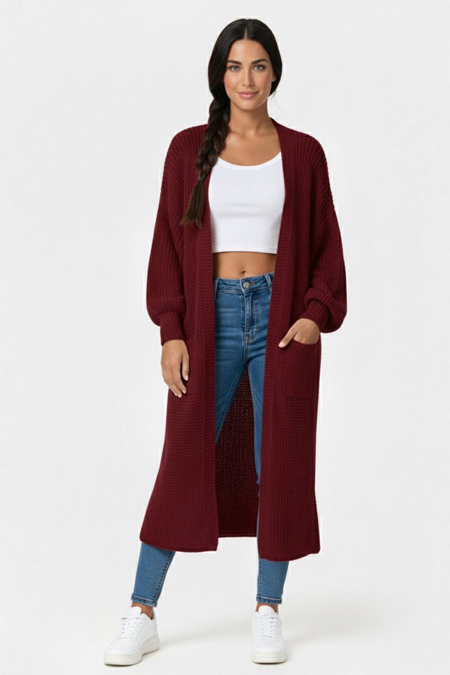 Kendindza Collection Cardigan Cardigan Damen lang Oversize Strickjacke Damen Lang aus Grobstrick Longstrickjacke Made In Italy - One Size 34-42 Kendindza Collection Cardigan Cardigan Damen lang Oversize Strickjacke Damen Lang aus Grobstrick Longstrickjacke Made In Italy - One Size 34-42 von Kendindza Collection