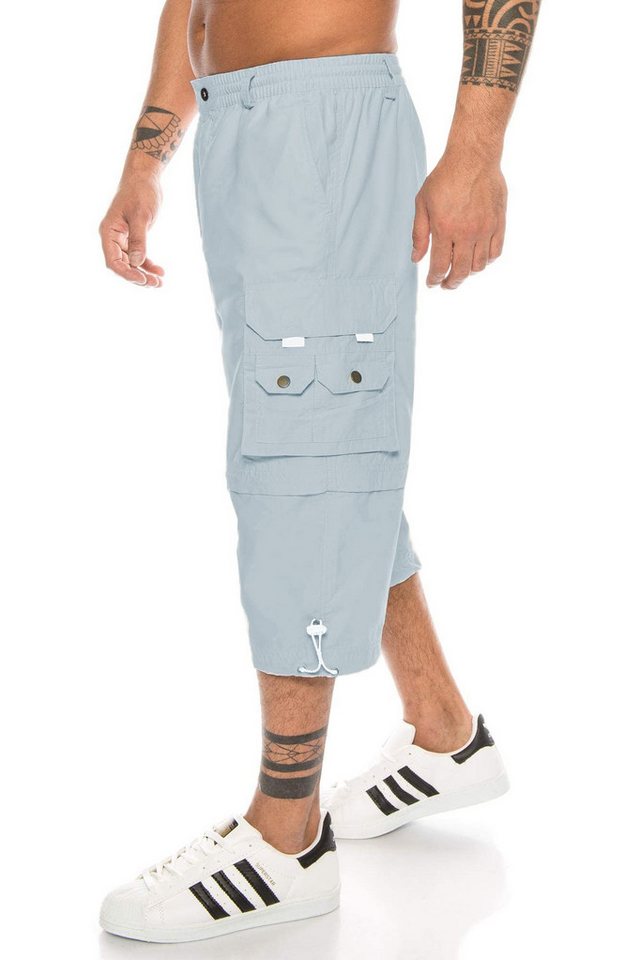 Kendindza Collection Cargobermudas Bermuda Shorts Herren Kurze Hose 3/4 Hose Cargo Taschen, abnehmbare Beine, Kurze Hose Herren, Cargoshorts Sommer von Kendindza Collection