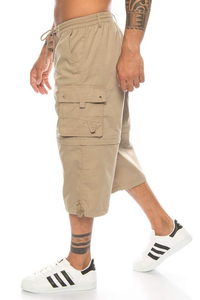 Kendindza Collection Cargobermudas Bermudas Herren Kurze Hose Herren 3/4 Hose Herren Cargo Taschen, Abnehmbare Beine, kurze hose herren, cargoshorts herren sommer von Kendindza Collection