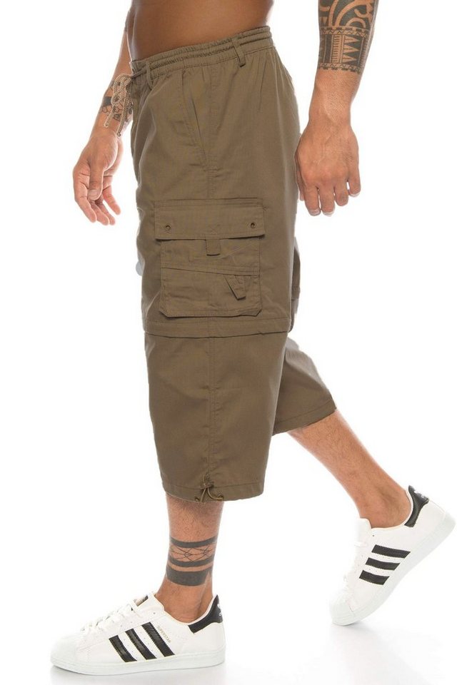 Kendindza Collection Cargobermudas Bermudas Herren Kurze Hose Herren 3/4 Hose Herren Cargo Taschen, Abnehmbare Beine, kurze hose herren, cargoshorts herren sommer von Kendindza Collection