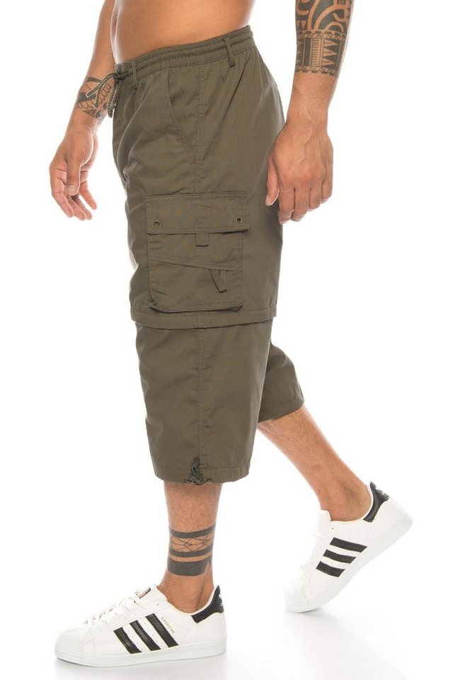 Kendindza Collection Cargobermudas Bermudas Herren Kurze Hose Herren 3/4 Hose Herren Cargo Taschen, Abnehmbare Beine, kurze hose herren, cargoshorts herren sommer von Kendindza Collection