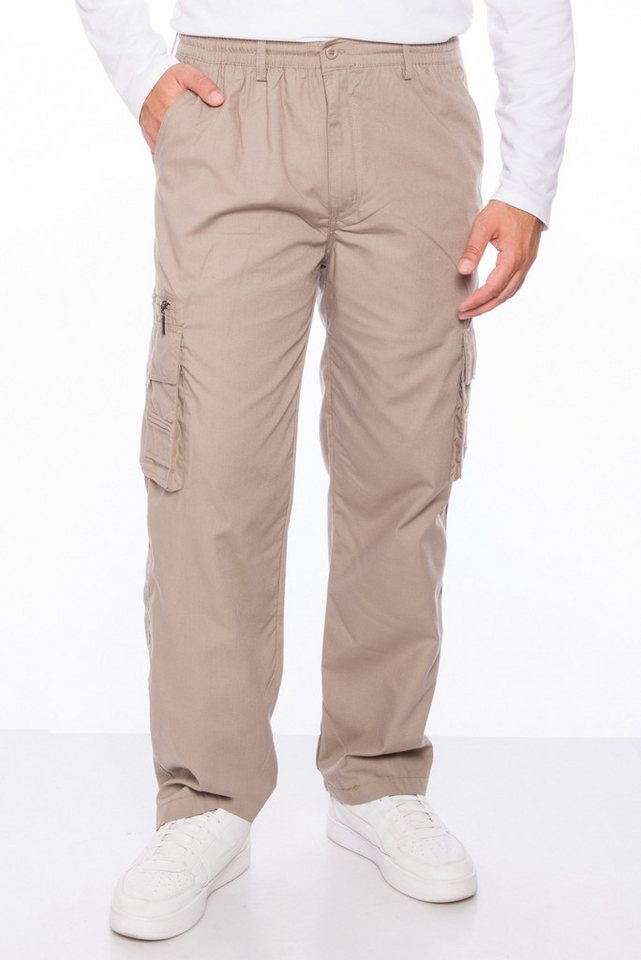 Kendindza Collection Cargohose Herren Cargohose Dehnbund Arbeitshose Rangerhose Cargo Hose Männer Gummibund elastisch, 6 Taschen Kendindza Collection Cargohose Herren Cargohose Dehnbund Arbeitshose Rangerhose Cargo Hose Männer Gummibund elastisch, 6 Taschen von Kendindza Collection