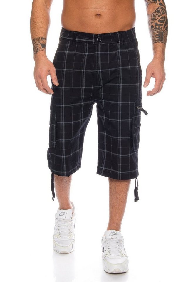 Kendindza Collection Cargoshorts 3/4 Bermuda Shorts Herren, Kurze Hose Herren, Cargobermuda Taschen, Kopf und Reisverschluss, Taschen von Kendindza Collection