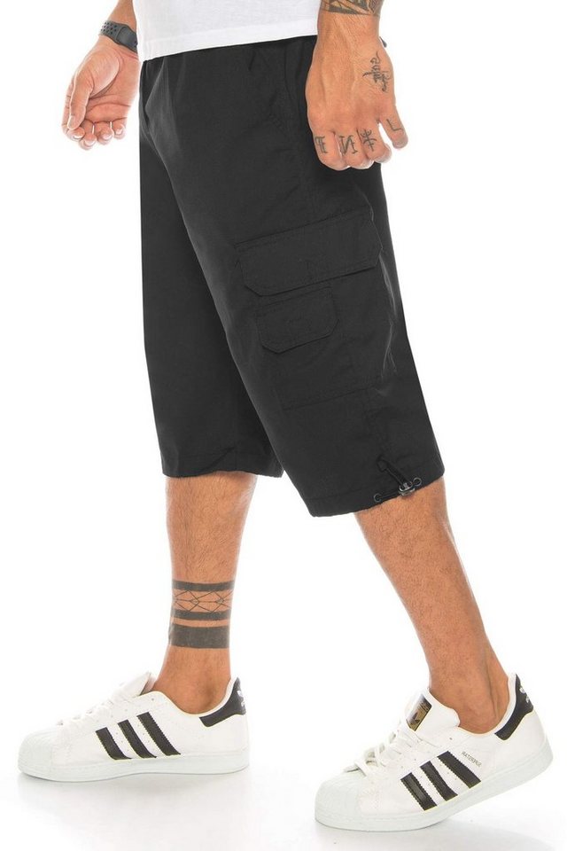 Kendindza Collection Cargoshorts Bermudas Herren Kurze Hose Herren 3/4 Hose Herren Cargo Taschen, kurze Hose Herren, Cargoshorts Herren Sommer, Stretch Gummibund von Kendindza Collection