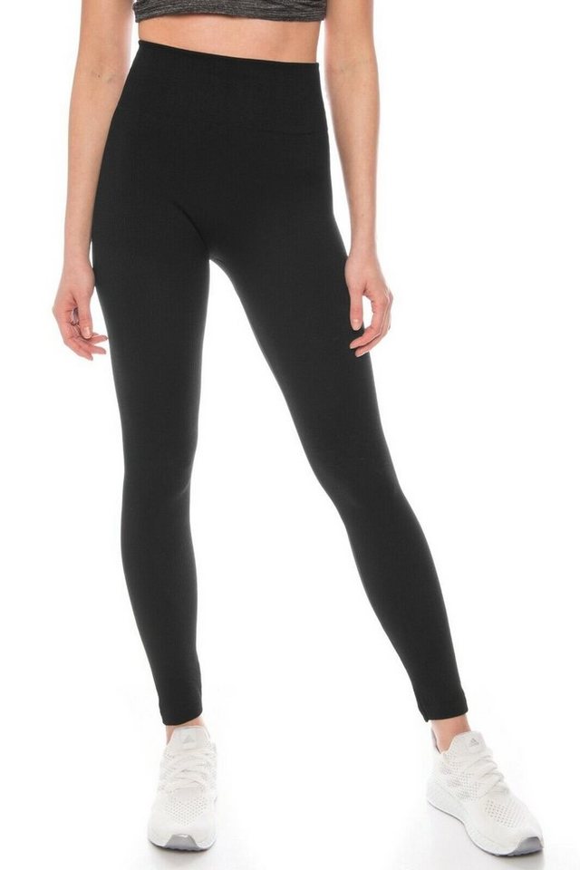 Kendindza Collection Leggings Fleece Rippstrick Winter Thermo leicht wärmend Thermoleggings High-Waist, stretch, leichtes Innenfleece von Kendindza Collection