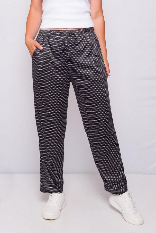 Kendindza Collection Strandhose Damen Sommerhose leicht lang luftige Gemustert elastischer Bund Kordelzug Gummizug Luftig von Kendindza Collection