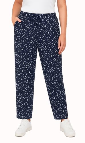 Kendindza Damen Sommerhose Damen leicht und luftig Sommer Hose Lang Leicht Freizeithose Blumen locker Baumwolle 03-H23 Blau XXL Kendindza Damen Sommerhose Damen leicht und luftig Sommer Hose Lang Leicht Freizeithose Blumen locker Baumwolle 03-H23 Blau XXL von Kendindza Collection