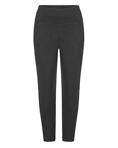 Kendindza Damen Thermo-Hose gefüttert mit Innen-Fleece Blickdicht (Schwarz, L) von Kendindza Collection