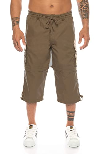 Kendindza Herren Bermuda | abnehmbare Beine Zipp-Off von 3/4 in Kurze Hose (Fango | Muster 1, M) von Kendindza Collection