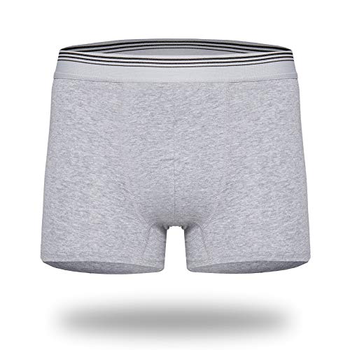 Kendindza Herren Men Baumwolle Boxershorts Unterwäsche Pants 1er 3er 5er 10er Pack (M, Grau-10er Pack) von Kendindza Collection