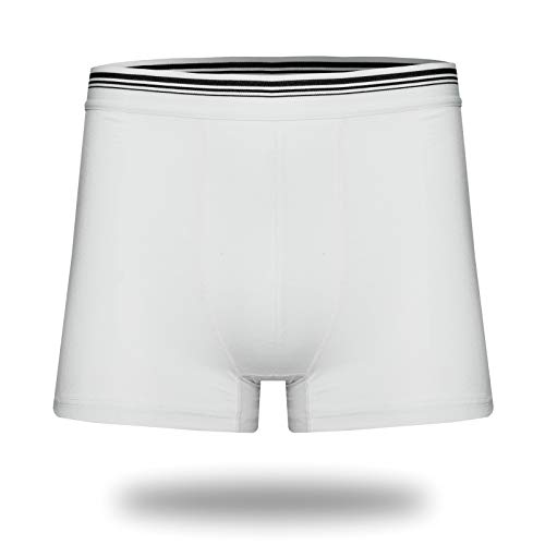 Kendindza Herren Men Baumwolle Boxershorts Unterwäsche Pants 1er 3er 5er 10er Pack (XL, Weiß-10er Pack) von Kendindza Collection