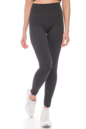 Kendindza Leggings für Damen Damen Sport Leggings Damen Sportleggins Damen lang Leggings Damen High Waist Fitness Leggings Damen High Waist Leggings Damen - (M/L, Grau) von Kendindza Collection