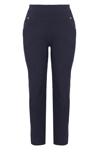 Kendindza Thermohose Damen Winter gefüttert Warme Hose Damen Thermo Hose Thermo Leggings Damen gefüttert Taschen Blau XL von Kendindza Collection