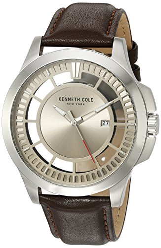 Keneth Cole Homme Uhr Analogique Quartz mit Cuir Armband 10027444 von Kenneth Cole